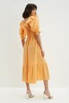 Dorothy Perkins Tall Orange Bow Back Puff Sleeve Midaxi Dress thumbnail 3