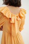 Dorothy Perkins Tall Orange Bow Back Puff Sleeve Midaxi Dress thumbnail 4