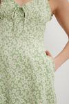 Dorothy Perkins Sage Floral Textured Pocket Mini Dress thumbnail 4