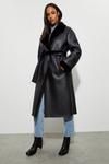 Dorothy Perkins Luxe Faux Fur Belted Wrap Coat thumbnail 2