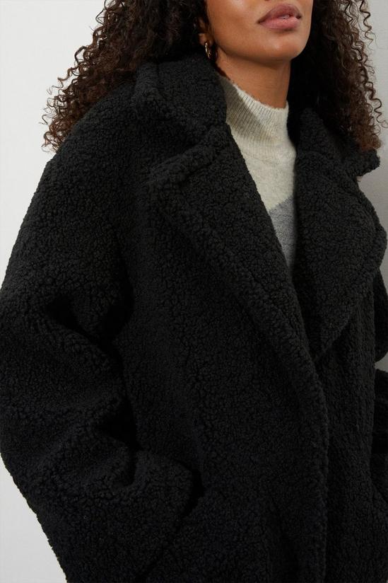 Dorothy Perkins Longline Oversized Teddy Coat 4
