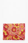 Dorothy Perkins Bright Floral Beaded Clutch Bag thumbnail 2