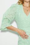 Dorothy Perkins Green Broderie Puff Sleeve Top thumbnail 4