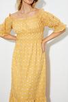 Dorothy Perkins Yellow Broderie Bardot Midaxi Dress thumbnail 4