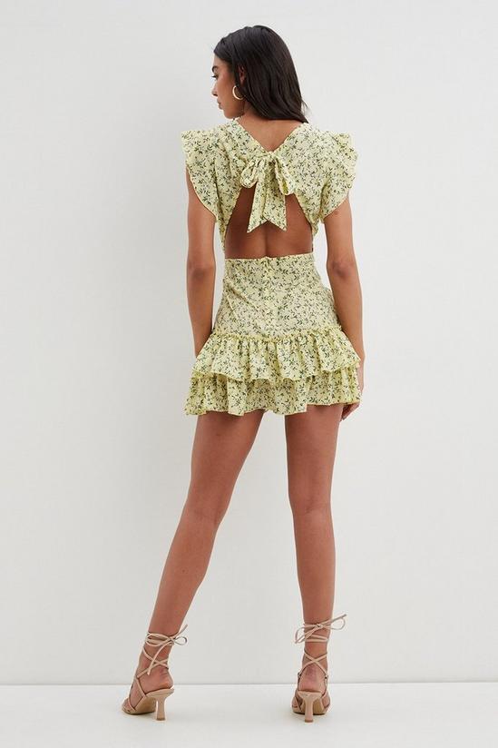 Dorothy Perkins Floral Shirred Mini Dress 3
