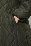 Dorothy Perkins Curve Oversized Hooded Diamond Quilted Parka Coat thumbnail 4