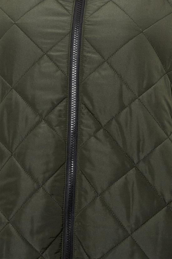 Dorothy Perkins Curve Oversized Hooded Diamond Quilted Parka Coat 5