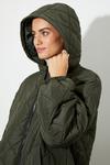 Dorothy Perkins Petite Oversized Hooded Diamond Quilted Parka Coat thumbnail 6