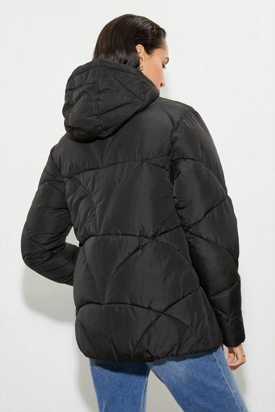 Dorothy Perkins Tall Short Padded Coat With Contrast Trims 3