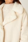 Dorothy Perkins Petite Luxe Faux Fur Suedette Coat thumbnail 4