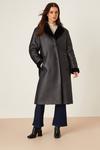 Dorothy Perkins Petite Luxe Faux Fur Belted Wrap Coat thumbnail 2