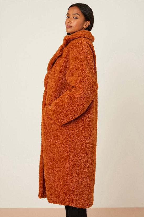 Dorothy Perkins Petite Longline Oversized Teddy Coat 6