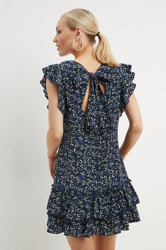 Dorothy Perkins Petite Floral Shirred Mini Dress 3