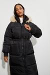 Dorothy Perkins Longline Faux Fur Hood Padded Coat thumbnail 2