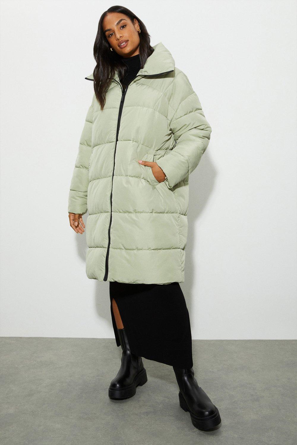 Oversized padded longline coat sale