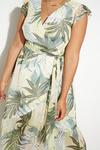 Dorothy Perkins Curve Green Tropical Ruffle Hem Midi Dress thumbnail 4