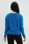 Dorothy Perkins Blue Knitted Crew Neck Jumper thumbnail 3