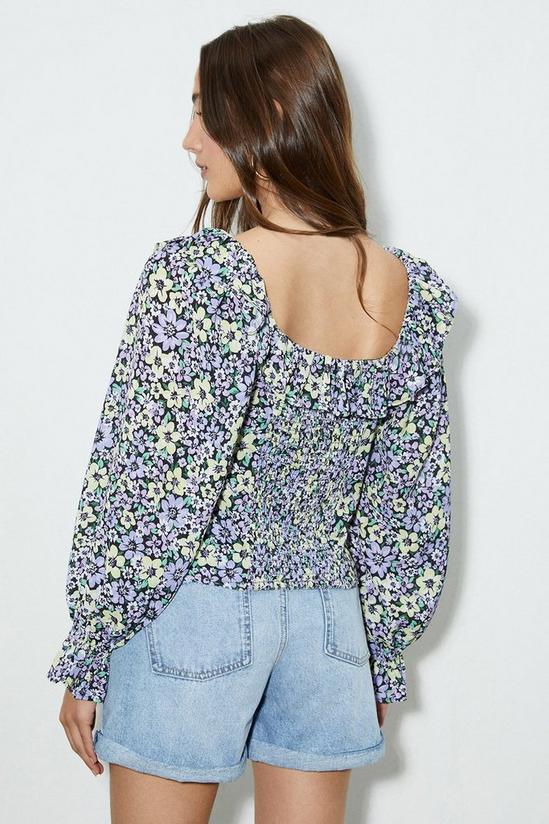 Dorothy Perkins Floral Ruffle Neck Top 3