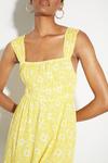 Dorothy Perkins Tall Yellow Floral Ruched Mini Dress thumbnail 4