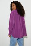 Dorothy Perkins Purple Silky Cupro Shirt thumbnail 3