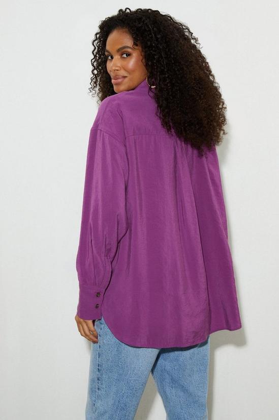 Dorothy Perkins Purple Silky Cupro Shirt 3