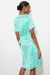 Dorothy Perkins Tall Green Geo Print Tie Front Shirt Dress thumbnail 3