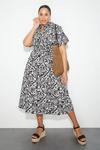 Dorothy Perkins Curve Floral Cotton Poplin Shirt Midi Dress thumbnail 2