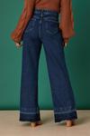 Dorothy Perkins Premium Hem Detail Wide Leg Jeans thumbnail 3