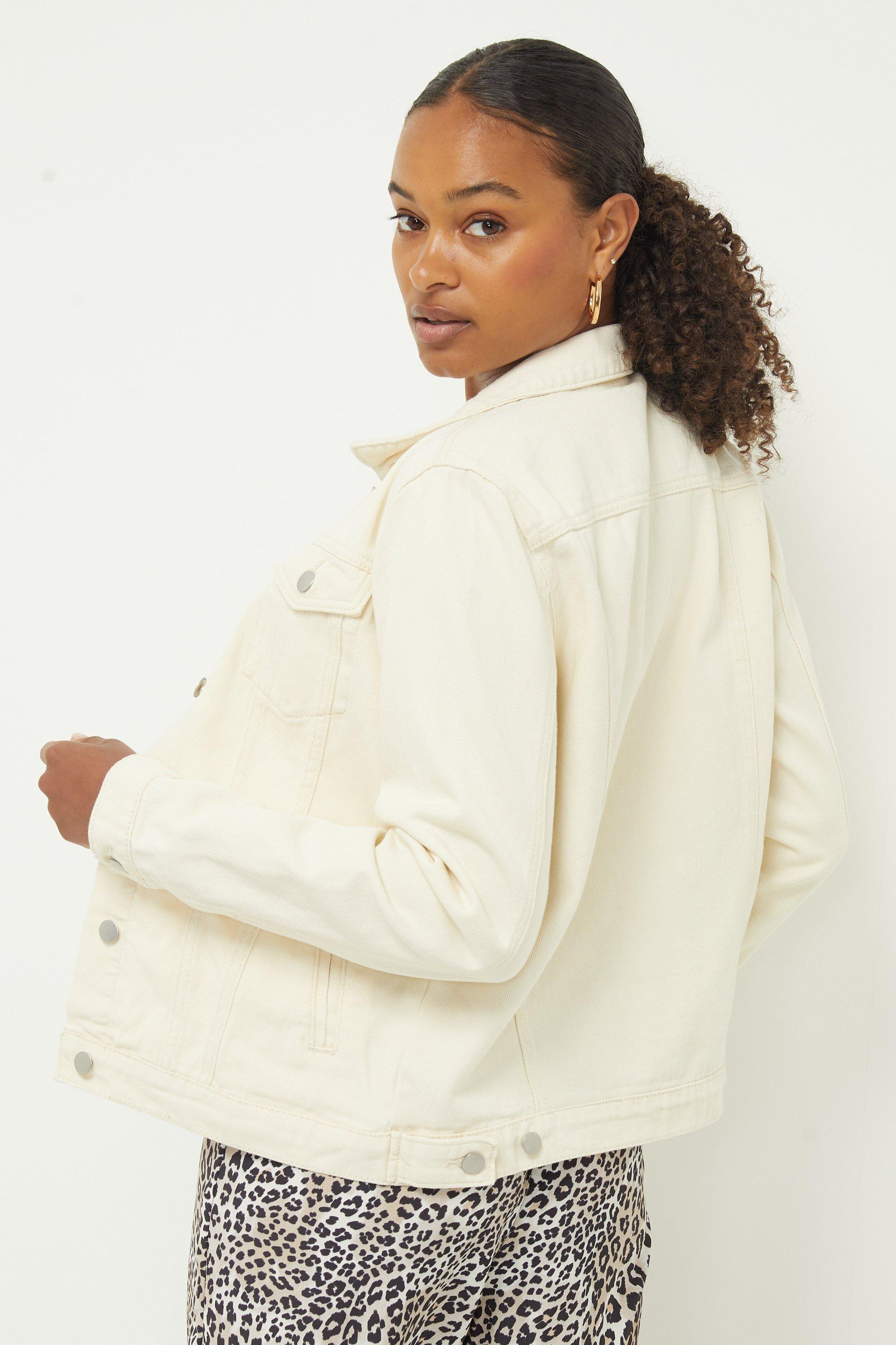 Dorothy perkins shop white denim jacket