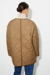 Dorothy Perkins Petite Collarless Contrast Quilted Jacket thumbnail 3