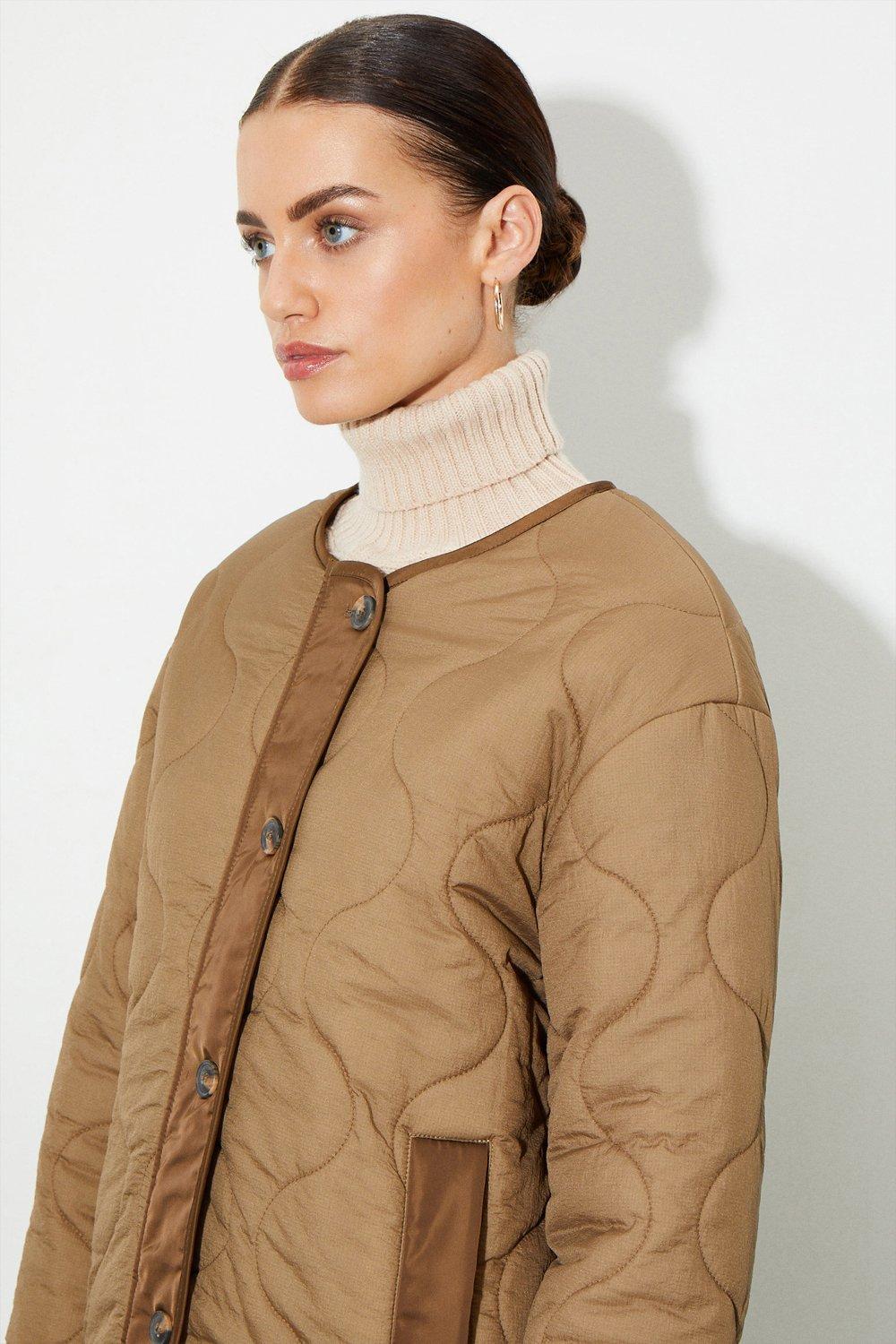 Ladies petite quilted on sale jackets