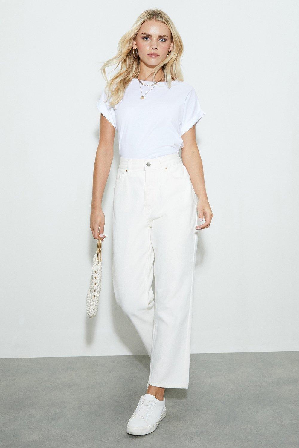 Womens tall 2024 white jeans