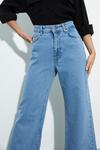 Dorothy Perkins Petite Premium Hem Detail Wide Leg Jeans thumbnail 4