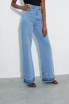 Dorothy Perkins Tall Premium Hem Detail Wide Leg Jeans thumbnail 2