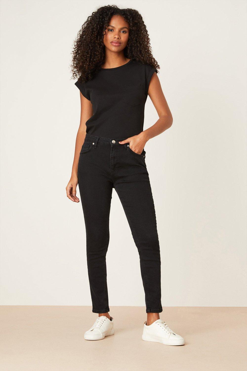 Women’s Darcy Skinny Ankle Grazer Jeans - black - 6