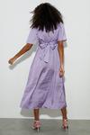Dorothy Perkins Petite Lilac Spot Satin Angel Sleeve Dress thumbnail 3