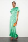 Dorothy Perkins Tall Double Ruffle Sleeve Satin Maxi Dress thumbnail 2