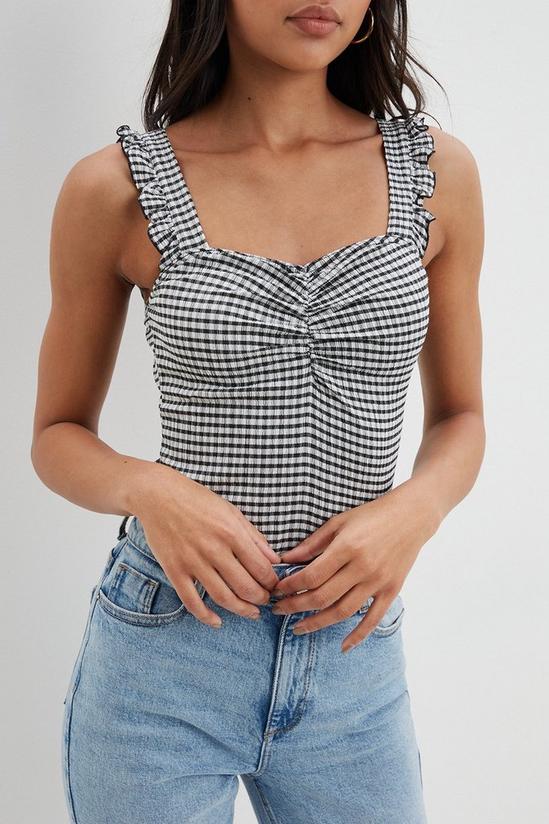 Dorothy Perkins Gingham Frill Detail Cami Top 4