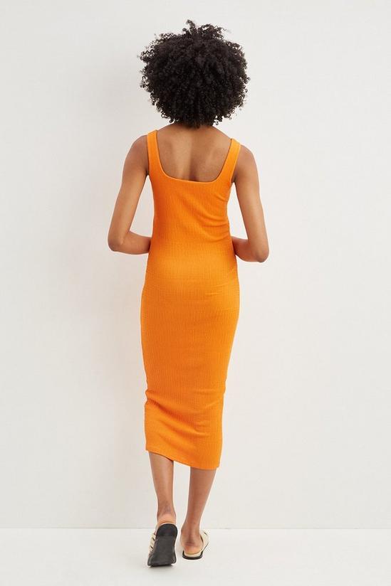 Dorothy Perkins Tall Orange Jacquard Midi Dress 3