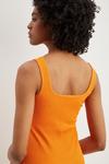 Dorothy Perkins Tall Orange Jacquard Midi Dress thumbnail 4