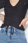 Dorothy Perkins Broderie Ruched Front Top thumbnail 4