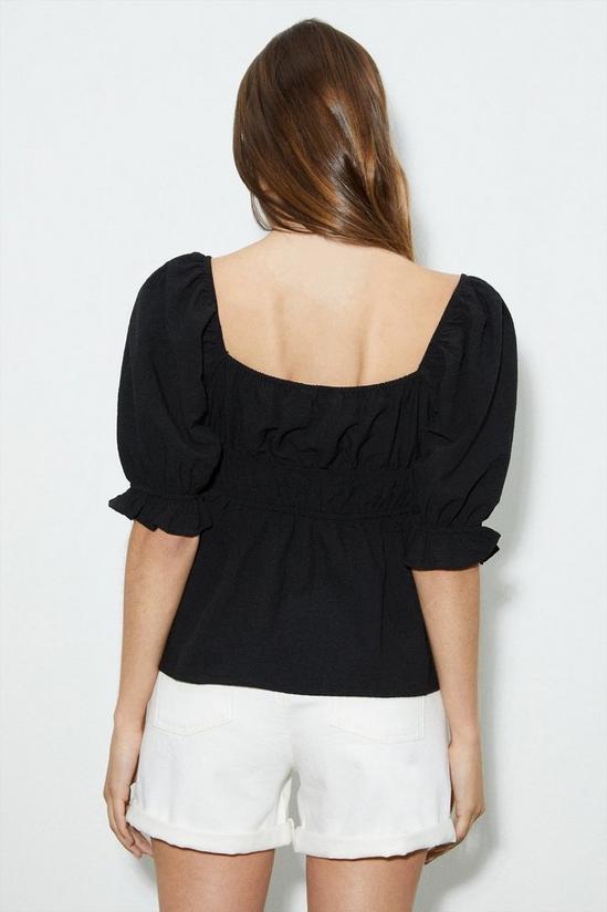Dorothy Perkins Textured Tie Front Blouse 3