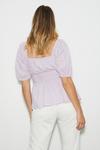 Dorothy Perkins Petite Lilac Broderie Milkmaid Blouse thumbnail 3