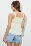 Dorothy Perkins Tall Yellow Stripe Tie Front Cami Top thumbnail 3