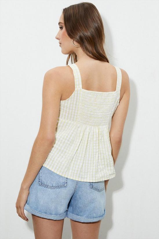 Dorothy Perkins Tall Yellow Stripe Tie Front Cami Top 3
