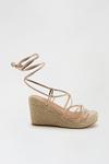 Dorothy Perkins Romi Barely There Lace Up Wedges thumbnail 2