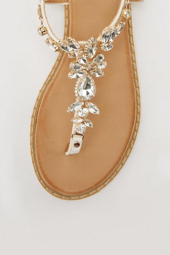 Dorothy Perkins Freesia Embellished Toe Thong Sandals 4