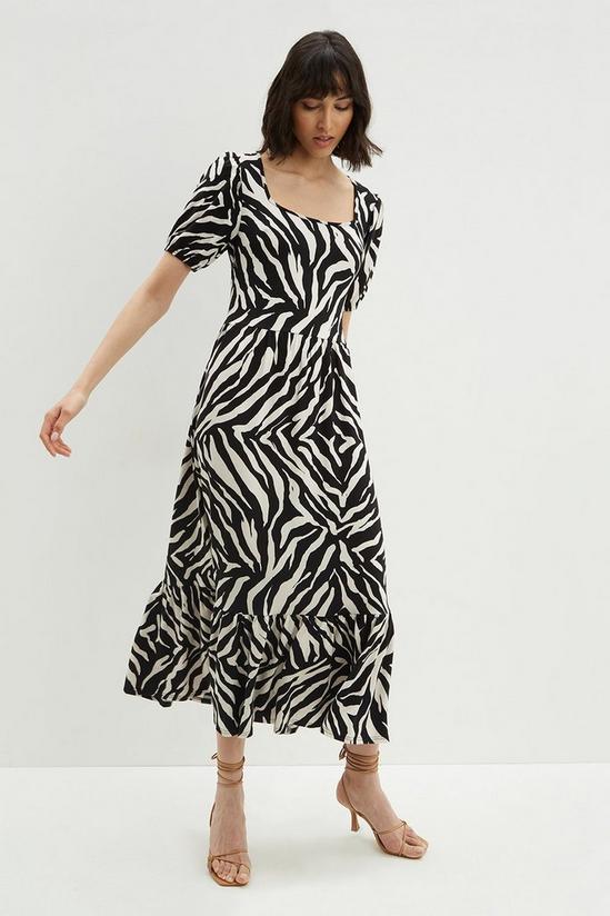 Dorothy Perkins Tall Zebra Tie Back Midi Dress 2
