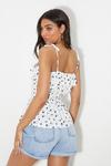 Dorothy Perkins Ivory Floral Crinkle Ruffle Shirred Cami Top thumbnail 3