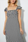 Dorothy Perkins Black Floral Textured Maxi Dress thumbnail 4